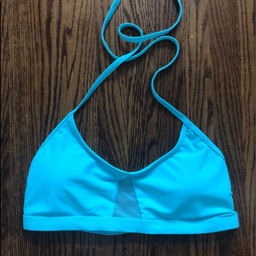 Blue bathing suit top